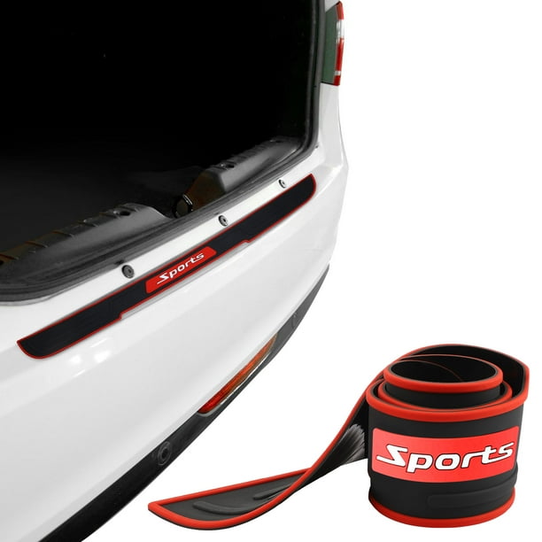 Universal 3D Black Carbon Fiber Car Rear Bumper Scratch-resistant Stickers Universal 3D Black Carbon Fiber Car Rear Bumper Scratch-resistant Stickers